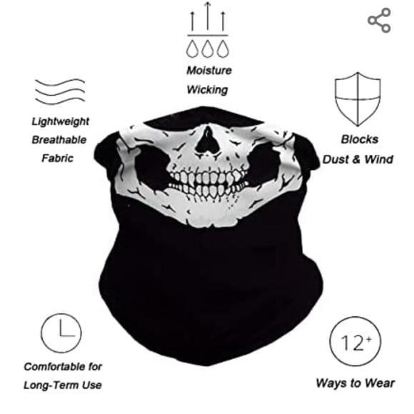 Various Designs Neck Gaiter/Face Mask/Scarf/Bandana - Picture 7 of 7